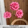 3 Rosas de Copo de Nieve Grandes para Decoración de Boda, Flores Artificiales, Rosas de Diamante para Salón de Bodas, Arreglo de Cascada de Rosas, Hecho a Mano DIY