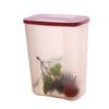 Suministros para Tienda de Té con Leche Tarro Hermético de Plástico Caja para Polvo de Té con Leche Caja Cuadrada para Polvo de Fruta Tarro de Almacenamiento para Tienda de Té con Leche Barril Cuadrado para Frijoles