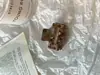 Xadrez com Estampa de Leopardo Quadrado Pequeno Grampo de Cabelo Feminino Estilo Coreano Japonês Elegante Elegante Elegante Metade da Cabeça Cabelo de Trás Clipe Lateral