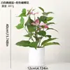 Planta Verde Creativa Hierba de Cuatro Hojas Cheyenne Planta en Maceta de Simulación Decoración del Hogar Escritorio de Oficina Planta de Simulación Crecimiento de Ojos Bonsái