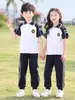 Traje de Jardín de Infancia Primavera y Otoño Dos Piezas Traje de Clase para Niños Uniforme Escolar para Estudiantes de Primaria y Secundaria Traje Deportivo Traje de Presentación Estilo Coreano