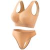 Traje de Sostén Deportivo para Mujer Sin Aros Recolector Cómodo y Sin Marcas Ropa Interior Acolchada Delgada Espalda Hermosa Europea y Americana Chaleco de Yoga