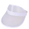 Gorra Publicitaria de Plástico Transparente Visera de PVC Regalos Europeos y Americanos Artículos Promocionales Viseras Sombrero para el Sol Serigrafía Transfronterizo