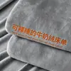 Lençol de Cama Veludo Leite para Armazém Relâmpago Peça Única Inverno Espessado Lã Lençol de Cama Veludo Coral Cama de Casal Dormitório Uso Doméstico Transfronteiriço