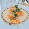 Flores Artificiales con 4 Cabezas y Cinco Pétalos, Esquejes de Flores, Decoración para Bodas y Hogar, Accesorios para Fotos, Accesorios y Mobiliario para Decoración de Sala de Estar