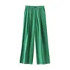 Exportación Transfronteriza Ropa de Mujer Otoño 2026 Estilo Europeo y Americano Cintura Media Color Sólido Casual Pliegues Pantalones de Pierna Ancha para Mujer D6945907