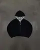 Sudadera con cremallera doble y diseño transfronterizo, estilo europeo y americano 2026, unisex, otoño e invierno, moda urbana Harajuku, ropa transfronteriza Y2k