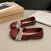 Los zapatos Mary Jane son simples y versátiles, estilo francés 2026 de suela plana, modelo nuevo de otoño, zapatos casuales de punta redonda con suela blanda que no rozan los pies