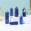Fábrica Venda por atacado coluna de cristal natural lapis lazuli coluna de cristal borda hexagonal ornamentos de pedra especial Origem atacado