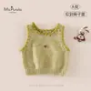 Novedades de Otoño Clase para Bebés y Niños Pequeños Ropa Infantil Suave Cómoda Cómodo Chaleco para Bebé Niña Bordado de Cerezas Chaleco sin Mangas