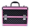 Suministro en Stock Estuche Cosmético Portátil Casual Estuche Profesional para Manicura Estuche Grande de Almacenamiento Correa Doble para el Hombro Estuche de Aluminio