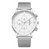 Nuevo reloj de moda casual con banda de acero para hombre, simple, deseo, exportación extranjera, explosión, ultradelgado, multifuncional, reloj de negocios