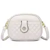 Bolsa de celular estilo pequena fragrância transfronteiriça, nova 2026 com padrão de diamante, elegante, porta-moedas de camada dupla, bolsa de ombro feminina, bolsa transversal, estilo coreano