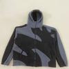 Suéter de forro polar americano de comercio exterior transfronterizo con diseño de costuras de color contrastante, sudadera con cremallera cálida, primavera Y2K para hombres y mujeres