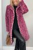2024 Amazon AliExpress Estación Independiente_Moda Otoño/Invierno Chaqueta Larga de Felpa Leopardo Europea y Americana