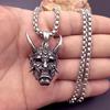 Colgante de Prajna de Cuerno Dorado 2022, collar con máscara fantasma para hombres europeos y americanos, regalo de Halloween
