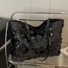 Bolsa Tote Grande com Lantejoulas de Design de Nicho Tendência Transfronteiriça 2026 Moda Casual Nova Elegante Bolsa de Ombro/Axila para Mulheres
