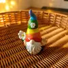 Gnomo de Jardim Novo Colorido Transfronteiriço Boneca Figura Sem Rosto Decoração de Casa Artesanato de Resina Pequenos Enfeites de Quarto