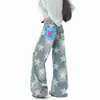 Jeans Jeans Lavado Estrela Retro Americano Desgastado 2026 Novo Verão Solto Casual Versátil Calça Longa Tendência
