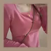 2026 Ropa Interior Térmica de Doble Cara para Mujer Otoño e Invierno Forro Polar Grueso Camiseta de Manga Larga con Patrón de Espina de Pescado