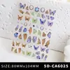 Nuevo Pegatina de Arte para Uñas Mariposa 3D Estéreo Relieve Rosa Mariposa Pegatina Blanca DIY Accesorios Estéreo para Uñas