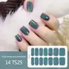 Adesivos para Manicure em Gel Sem Luz de 14 Dedos Popular na Temu Transfronteiriça Adesivos de Unha à Prova d'Água de Longa Duração