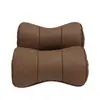 Venta al por mayor de fábrica adecuada para almohada de cuello china reposacabezas de coche almohada de cuello de cuero genuino almohada lumbar suministros para coche se puede pedir LOGO