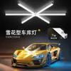Luz de Garagem RGB de Floco de Neve Bluetooth Inteligente Luz para Sala de Lavagem de Carros Iluminação de Bancada Tubo de Iluminação LED Longo à Prova de Três