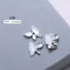 Arte de Unha Acabada Borboleta de Cristal Popular Transfronteiriça Diamante Brilhante Olho de Cavalo Borboleta Liga de Joias Acessórios de Unha Vestíveis Atacado