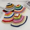 Sombrero de Sol con Anillo de Caramelo Colorido de Verano, Sombrero de Pescador de Moda al Aire Libre Personalizado, Sombrero de Sol con Protección Solar Estilo Coreano