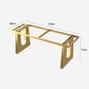 Mesa de Madera Maciza Vintage Soporte de Pata de Mesa Placa de Roca Base de Mesa de Comedor de Piedra de Lujo Pie de Mesa Mesa de Té Escritorio Soporte de Sobremesa Soporte de Pie de Mesa
