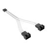 Cable de extensión FAN PWM para computadora de escritorio 4PIN extensión 1 en 2 1 en 3 1 a 4 alambre de cobre plateado