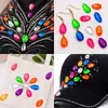 Gota de água fluorescente mão-costurado Diamante mocha Diamante diy jóias acessórios roupas acessórios de casamento cristal de vidro diamante plano