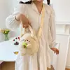 Bolsa de Peluche de Conejo Durazno Linda al por Mayor, Muñeco de Conejo Pequeño, Bolso de Mano para Niños, Bolso de Hombro, Bolso Cruzado, Bolso de Mano para Mujer