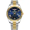 Reloj Transfronterizo 2025 Modelo Nuevo Reloj con Calendario Correa de Acero Sólido Reloj para Hombre Tendencia de Moda Negocios Resistente al Agua Reloj de Cuarzo