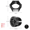 Soporte para coche tuerca accesorios carga inalámbrica tornillo a juego diente exterior diámetro del diente 17 cabeza de bola soporte magnético accesorios de plástico