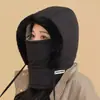 Nuevo Gorro de Invierno para Mujer, Gorro Cálido de Punto, Gorro Integrado con Máscara Cortavientos y Antifrío para Ciclismo al Aire Libre, Bufanda para el Cuello, Gorro Lei Feng