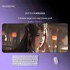 Mouse Pad Estilo Anime, Tapete de Mesa Extra Grande, Espessado com Bordas Costuradas, Resistente à Sujeira, Mouse Pad para Computador de Jogos E-Sports