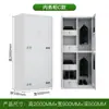 Unidade de Cama Elástica Tipo 14 com Estrutura de Ferro, Cama Superior e Mesa Inferior, Armário de Armazenamento, Escrivaninha para Dormitório de Funcionários