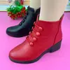 Botines de Cuña Cálidos de Terciopelo para Mujer 2026 Nuevos Antideslizantes Suela Suave Botas de Algodón para Madres de Edad Media y Mayores