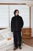 Pijama para Hombre Kexika con Cuello Alto y Cremallera Set de Felpa Gruesa Otoño e Invierno Peluche Largo Ropa de Casa Casual Se Puede Usar Afuera