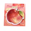 Notas adhesivas de frutas de simulación de alto valor para estudiantes, notas de mensajes lindas, forma especial de manzana, adhesivo pegable N veces