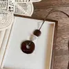 Novo Estilo Chinês Cor Café Longo Pingente Corrente de Suéter Feminino Outono e Inverno Maillard Colar de Alta Qualidade com Acessórios para Roupas