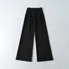 RY2684-2026 Calça Longa Reta de Barra Larga Fashion Sexy Casual Primavera Verão Nova Estilo Europeu Americano Menina Popular