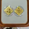 Adesivos de Ouro Puro 999 para Celular, Novo Modelo de Adesivos Dourados para Celular, Princesa, Por Favor Fique Rico, A China Ficará Rica em Breve, Atacado para Presente