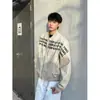 Chaqueta de Marca de Moda con Estampado de Letras para Hombre, Diseño Casual Retro Americano de Alta Resistencia, Ropa de Abrigo Versátil y Cómoda