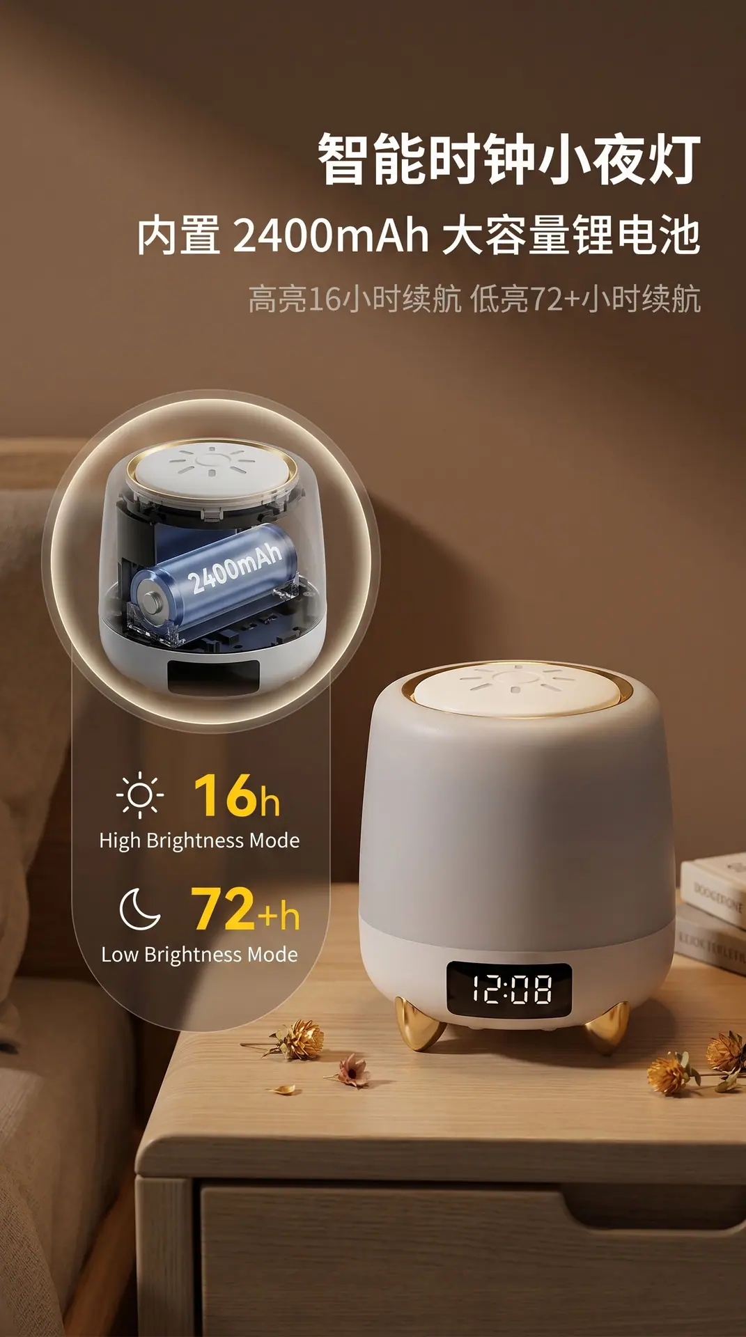 小夜灯充电款
