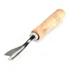 Nuevo Pelador de Piña de Acero Inoxidable, Cuchillo para Piña, Descorazonador de Piña, Tenedor para Piña con Mango de Madera en Forma de V, Venta al por Mayor desde el Fabricante