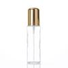 En Stock Botella Redonda Recta de Vidrio de 120ml-20ml con Tapa Plateada Brillante, Botella Atomizadora para Loción Cosmética, Tarro para Crema de 50g