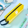 Estuche para lápices unisex de tela Oxford con cremallera, creativo, fresco, con dibujos animados, sencillo, de gran capacidad